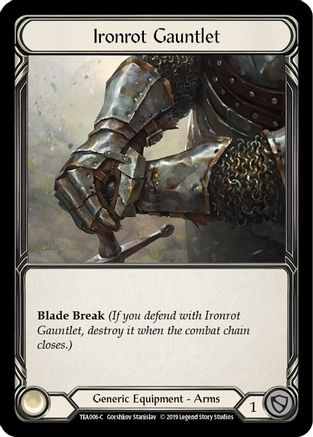 Ironrot Gauntlet [TEA006-C] (Dorinthea Hero Deck)  1st Edition Normal