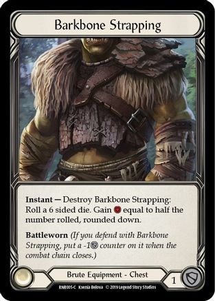 Barkbone Strapping [RNR005-C] (Rhinar Hero Deck)  1st Edition Normal-1