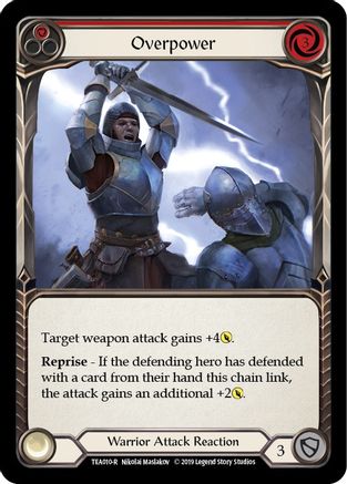 Overpower (Red) [TEA010-R] (Dorinthea Hero Deck)  1st Edition Normal-1
