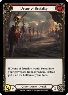 Drone of Brutality (Red) [RNR015-R] (Rhinar Hero Deck)  1st Edition Normal-1