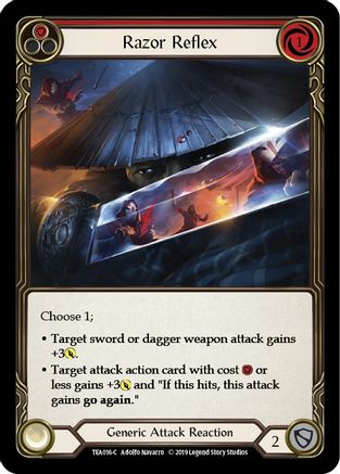 Razor Reflex (Red) [TEA016-C] (Dorinthea Hero Deck)  1st Edition Normal-1
