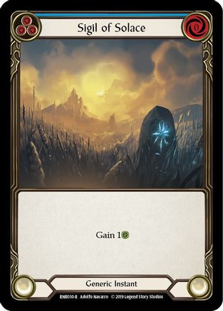 Sigil of Solace (Blue) [RNR030-R] (Rhinar Hero Deck)  1st Edition Normal-1