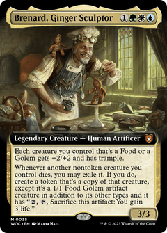 Brenard, Ginger Sculptor (Extended Art) [Wilds of Eldraine Commander]-1