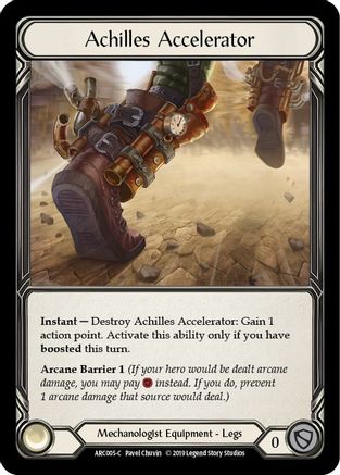 Achilles Accelerator [ARC005-C] (Arcane Rising)  1st Edition Cold Foil-1