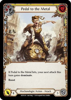 Pedal to the Metal (Yellow) [ARC012-R] (Arcane Rising)  1st Edition Rainbow Foil-1