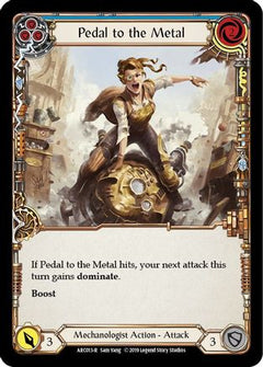 Pedal to the Metal (Blue) [ARC013-R] (Arcane Rising)  1st Edition Rainbow Foil-1