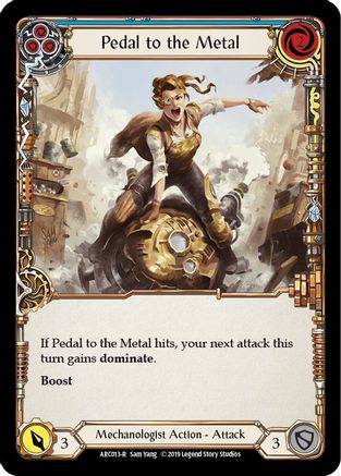 Pedal to the Metal (Blue) [U-ARC013] (Arcane Rising Unlimited)  Unlimited Rainbow Foil-1