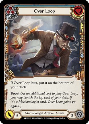 Over Loop (Blue) [U-ARC022] (Arcane Rising Unlimited)  Unlimited Rainbow Foil-1