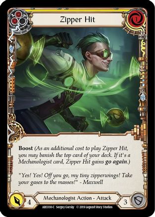 Zipper Hit (Yellow) [U-ARC030] (Arcane Rising Unlimited)  Unlimited Normal-1