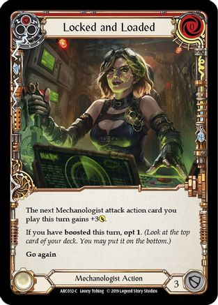 Locked and Loaded (Red) [ARC032-C] (Arcane Rising)  1st Edition Rainbow Foil-1