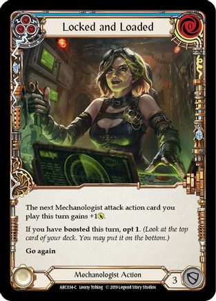 Locked and Loaded (Blue) [ARC034-C] (Arcane Rising)  1st Edition Rainbow Foil-1