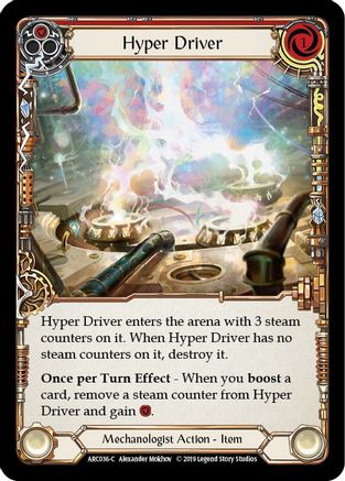 Hyper Driver [ARC036-C] (Arcane Rising)  1st Edition Rainbow Foil-1