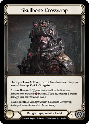 Skullbone Crosswrap [U-ARC041] (Arcane Rising Unlimited)  Unlimited Rainbow Foil-1