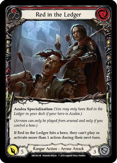 Red in the Ledger [ARC043-M] (Arcane Rising)  1st Edition Rainbow Foil-1