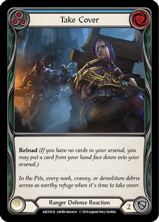 Take Cover (Blue) [U-ARC050] (Arcane Rising Unlimited)  Unlimited Normal-1