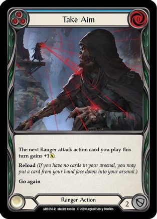 Take Aim (Blue) [U-ARC056] (Arcane Rising Unlimited)  Unlimited Rainbow Foil-1