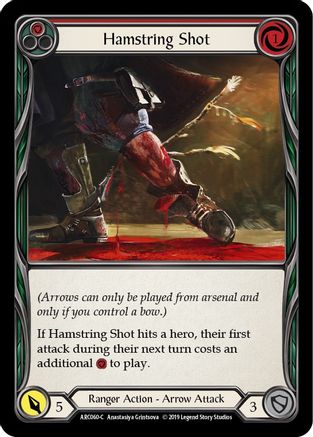 Hamstring Shot (Red) [ARC060-C] (Arcane Rising)  1st Edition Rainbow Foil-1