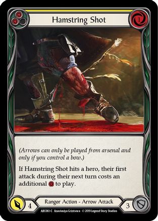 Hamstring Shot (Yellow) [U-ARC061] (Arcane Rising Unlimited)  Unlimited Normal-1