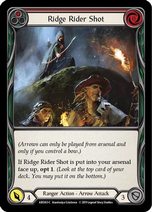 Ridge Rider Shot (Red) [U-ARC063] (Arcane Rising Unlimited)  Unlimited Normal-1