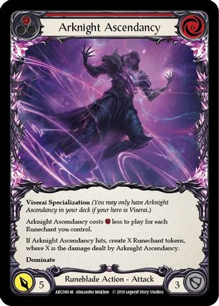 Arknight Ascendancy [ARC080-M] (Arcane Rising)  1st Edition Rainbow Foil-1