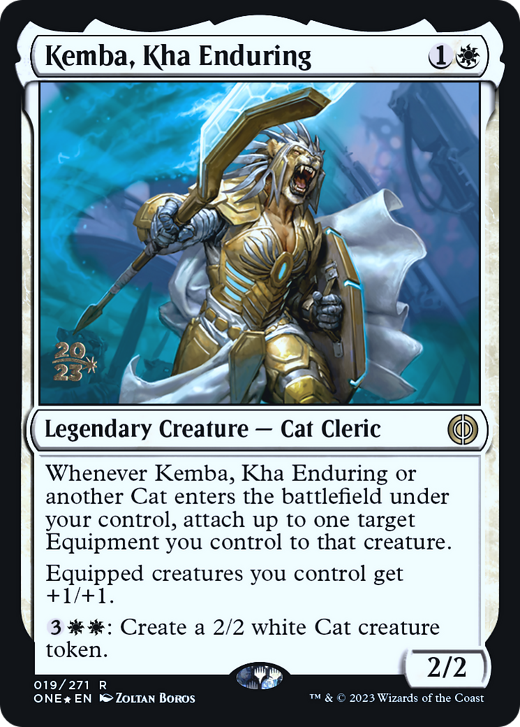 Kemba, Kha Enduring [Phyrexia: All Will Be One Prerelease Promos]-1