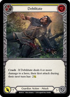 Debilitate (Yellow) [BVO013-C] (Bravo Hero Deck)  1st Edition Normal-1