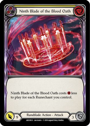 Ninth Blade of the Blood Oath [ARC082-S] (Arcane Rising)  1st Edition Normal-1