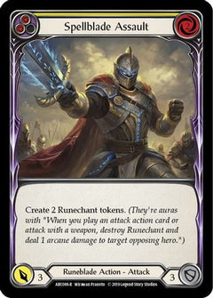 Spellblade Assault (Yellow) [ARC086-R] (Arcane Rising)  1st Edition Rainbow Foil-1