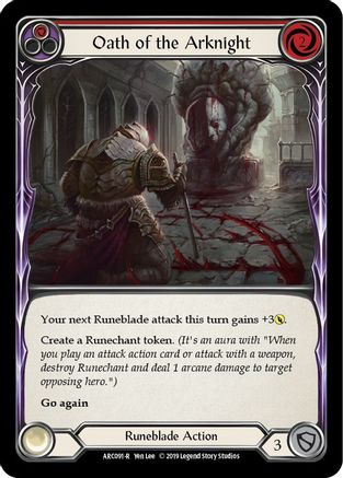 Oath of the Arknight (Red) [U-ARC091] (Arcane Rising Unlimited)  Unlimited Normal-1