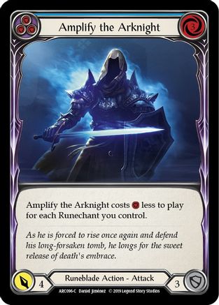 Amplify the Arknight (Blue) [ARC096-C] (Arcane Rising)  1st Edition Normal-1