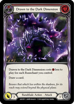 Drawn to the Dark Dimension (Red) [ARC097-C] (Arcane Rising)  1st Edition Rainbow Foil-1