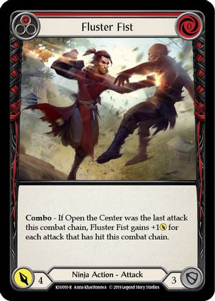 Fluster Fist (Red) [KSU010-R] (Katsu Hero Deck)  1st Edition Normal-1