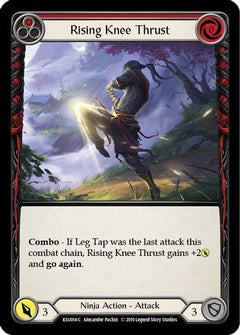 Rising Knee Thrust (Red) [KSU014-C] (Katsu Hero Deck)  1st Edition Normal-1