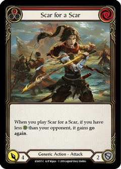 Scar for a Scar (Red) [KSU017-C] (Katsu Hero Deck)  1st Edition Normal-1