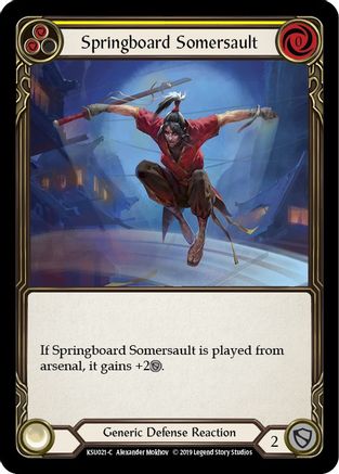 Springboard Somersault [KSU021-C] (Katsu Hero Deck)  1st Edition Normal-1