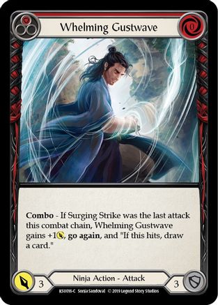Whelming Gustwave (Red) [KSU016-C] (Katsu Hero Deck)  1st Edition Normal-1