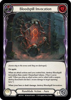 Bloodspill Invocation (Red) [U-ARC106] (Arcane Rising Unlimited)  Unlimited Rainbow Foil-1