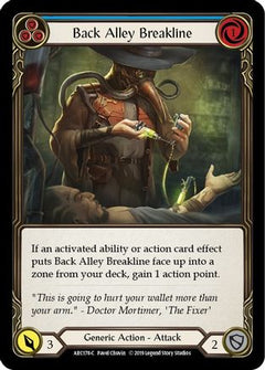 Back Alley Breakline (Blue) [ARC178-C] (Arcane Rising)  1st Edition Rainbow Foil-1