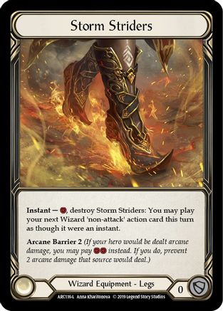 Storm Striders [U-ARC116] (Arcane Rising Unlimited)  Unlimited Rainbow Foil-1