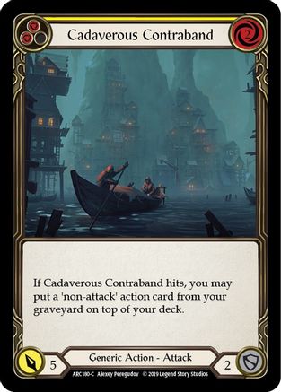 Cadaverous Contraband (Yellow) [ARC180-C] (Arcane Rising)  1st Edition Normal-1