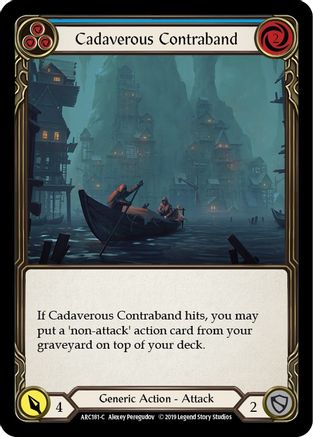 Cadaverous Contraband (Blue) [U-ARC181] (Arcane Rising Unlimited)  Unlimited Rainbow Foil-1