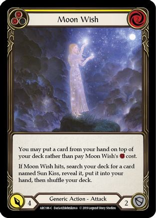 Moon Wish (Yellow) [ARC186-C] (Arcane Rising)  1st Edition Normal-1