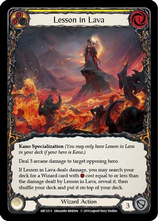 Lesson in Lava [ARC121-S] (Arcane Rising)  1st Edition Normal-1