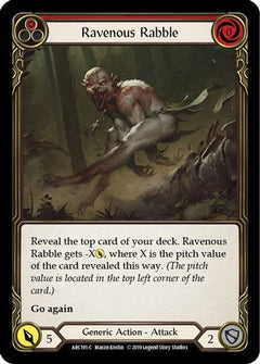 Ravenous Rabble (Red) [U-ARC191] (Arcane Rising Unlimited)  Unlimited Rainbow Foil-1