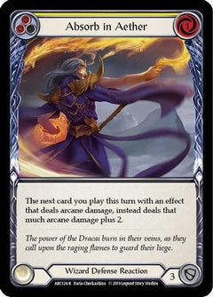 Absorb in Aether (Yellow) [ARC124-R] (Arcane Rising)  1st Edition Normal-1