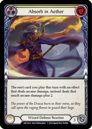 Absorb in Aether (Yellow) [ARC124-R] (Arcane Rising)  1st Edition Normal-1