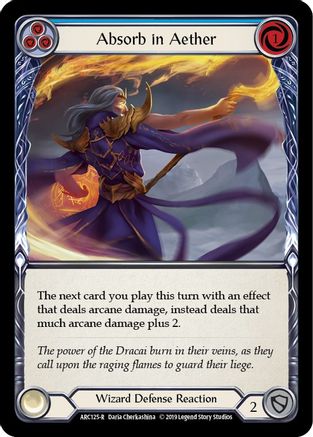 Absorb in Aether (Blue) [ARC125-R] (Arcane Rising)  1st Edition Normal-1