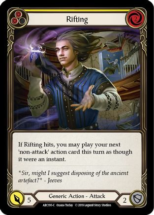 Rifting (Yellow) [U-ARC195] (Arcane Rising Unlimited)  Unlimited Rainbow Foil-1