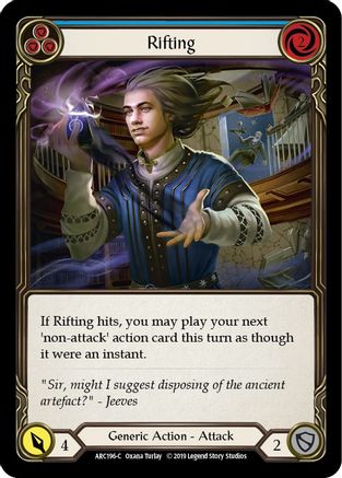 Rifting (Blue) [U-ARC196] (Arcane Rising Unlimited)  Unlimited Rainbow Foil-1