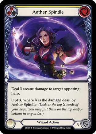 Aether Spindle (Yellow) [U-ARC127] (Arcane Rising Unlimited)  Unlimited Normal-1